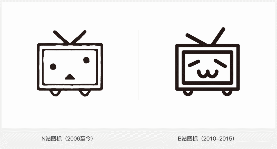 b站与N站LOGO设计对比